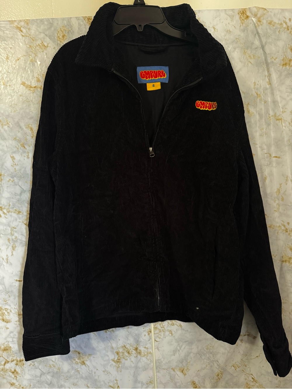 Empyre Black Corduroy Half-Zip Jacket